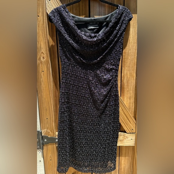 Connected Apparel Dress Midi Dress Black Small - Picture 1 of 9